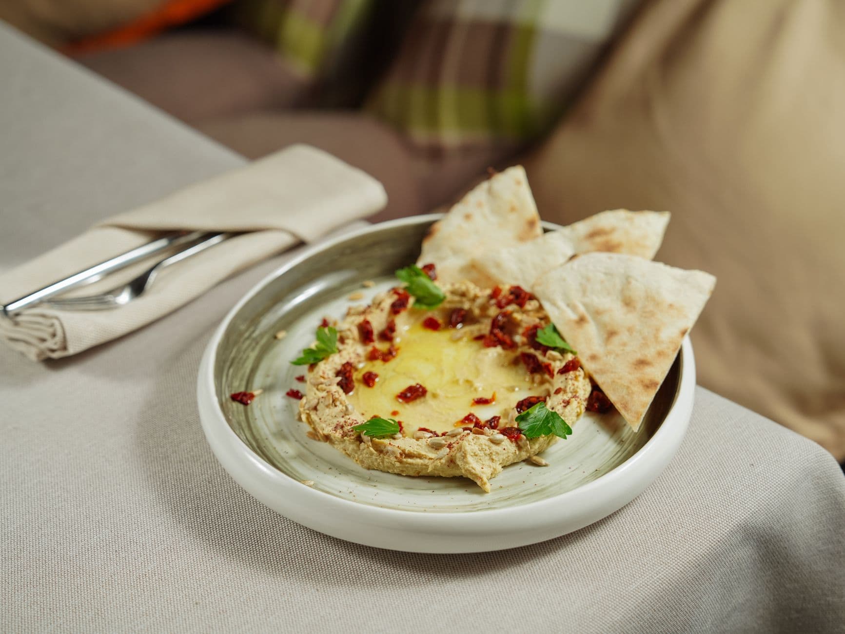 Chicken Hummus Pita