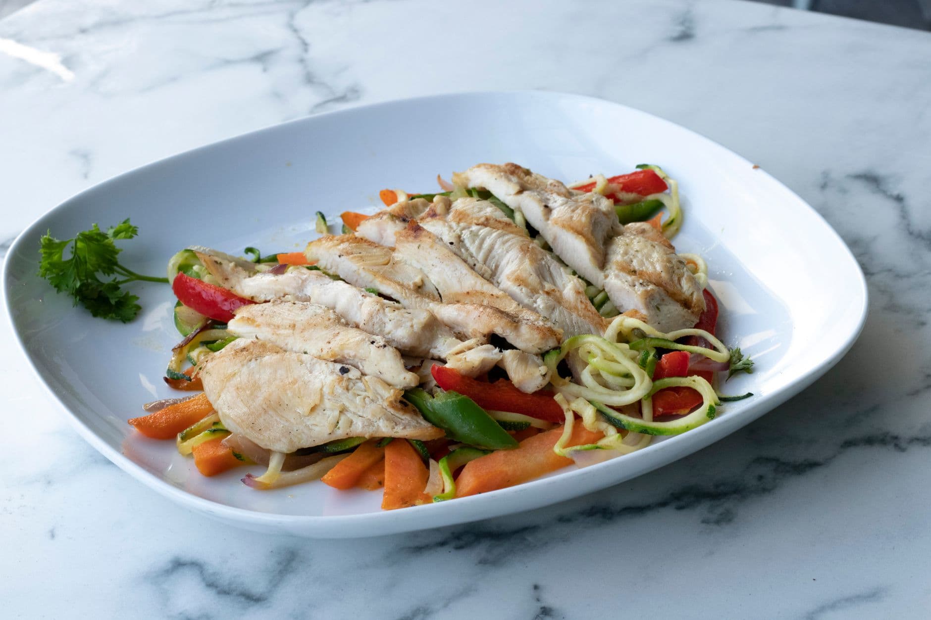Chicken Satay Noodle Salad