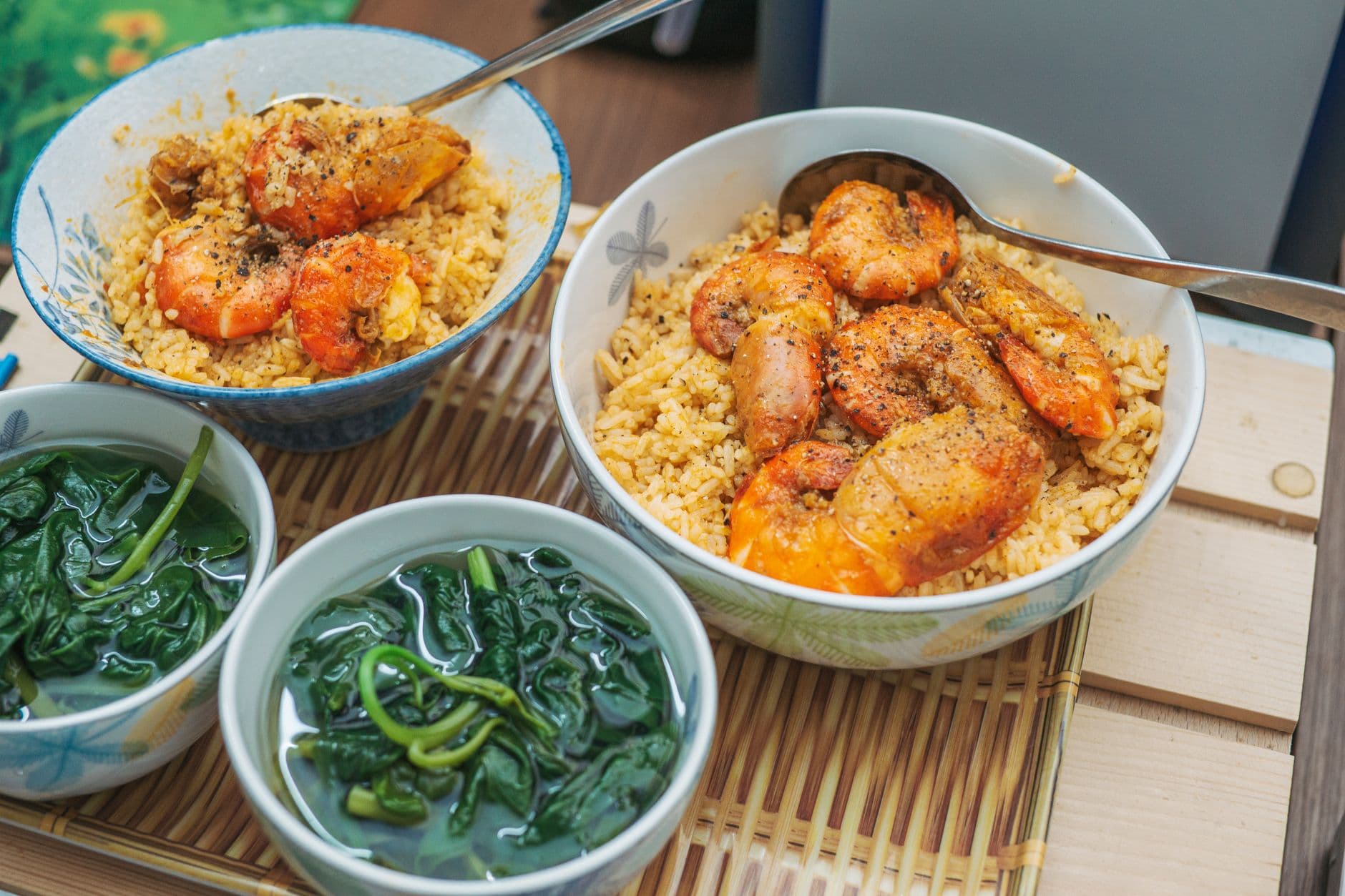 Garlic Shrimp Rice Bowl