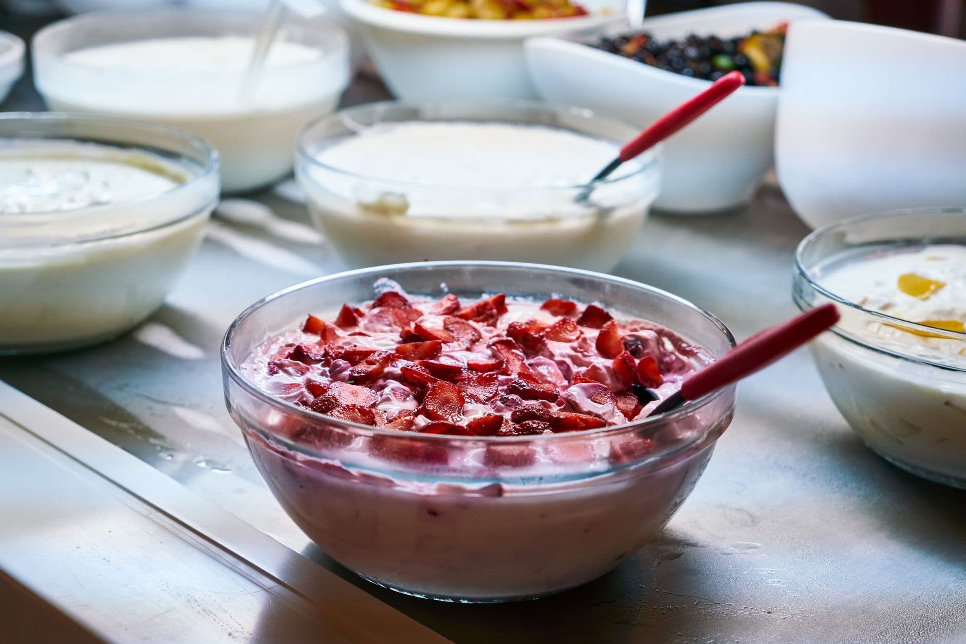 Greek Yogurt Crunch Protein Bowl prepared and served as the finished dish