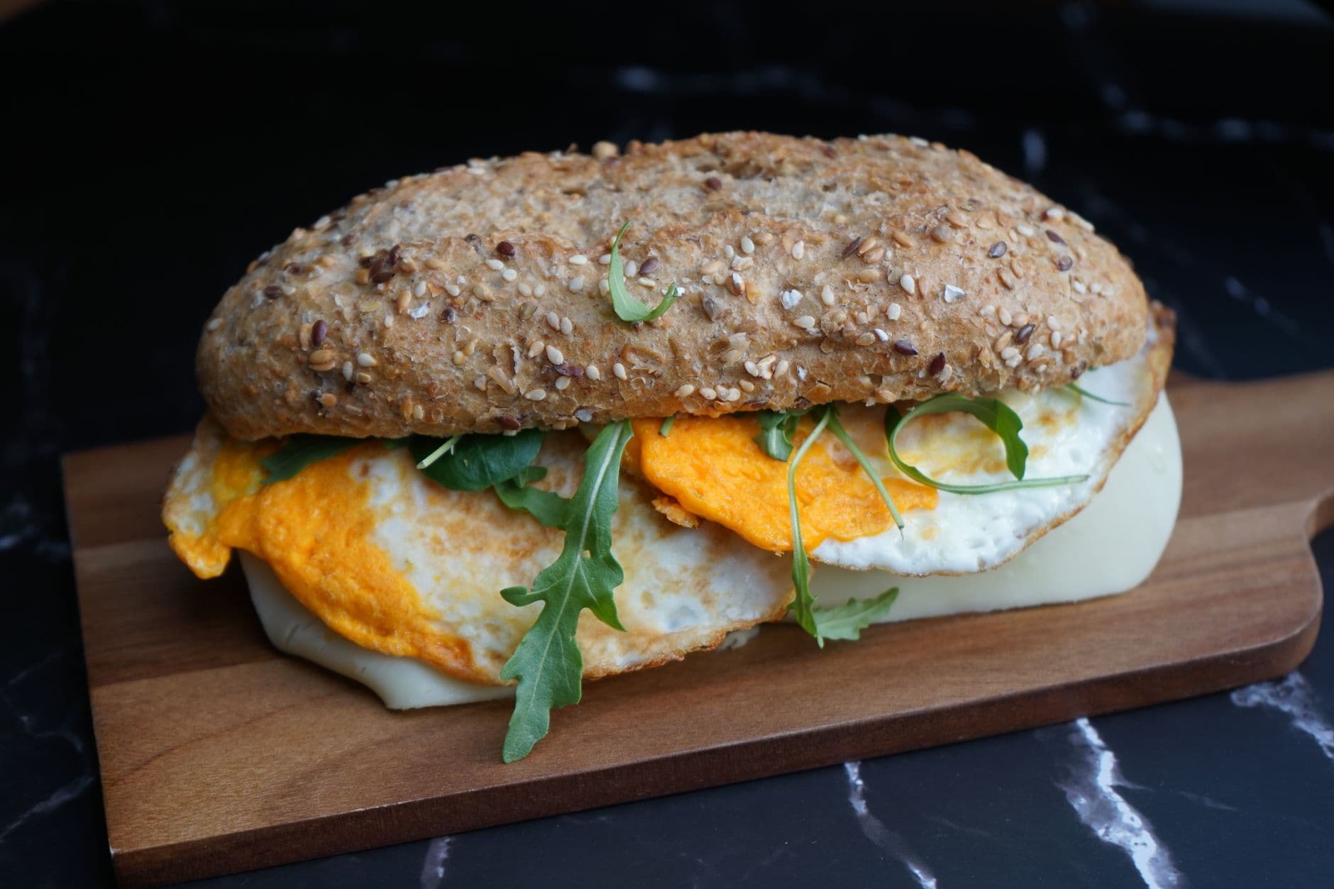 Egg Feta Veggie Sandwich