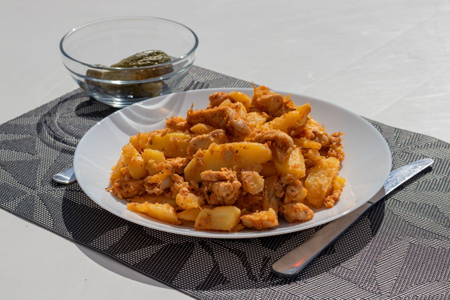 Light Chicken Piccata with Potatoes