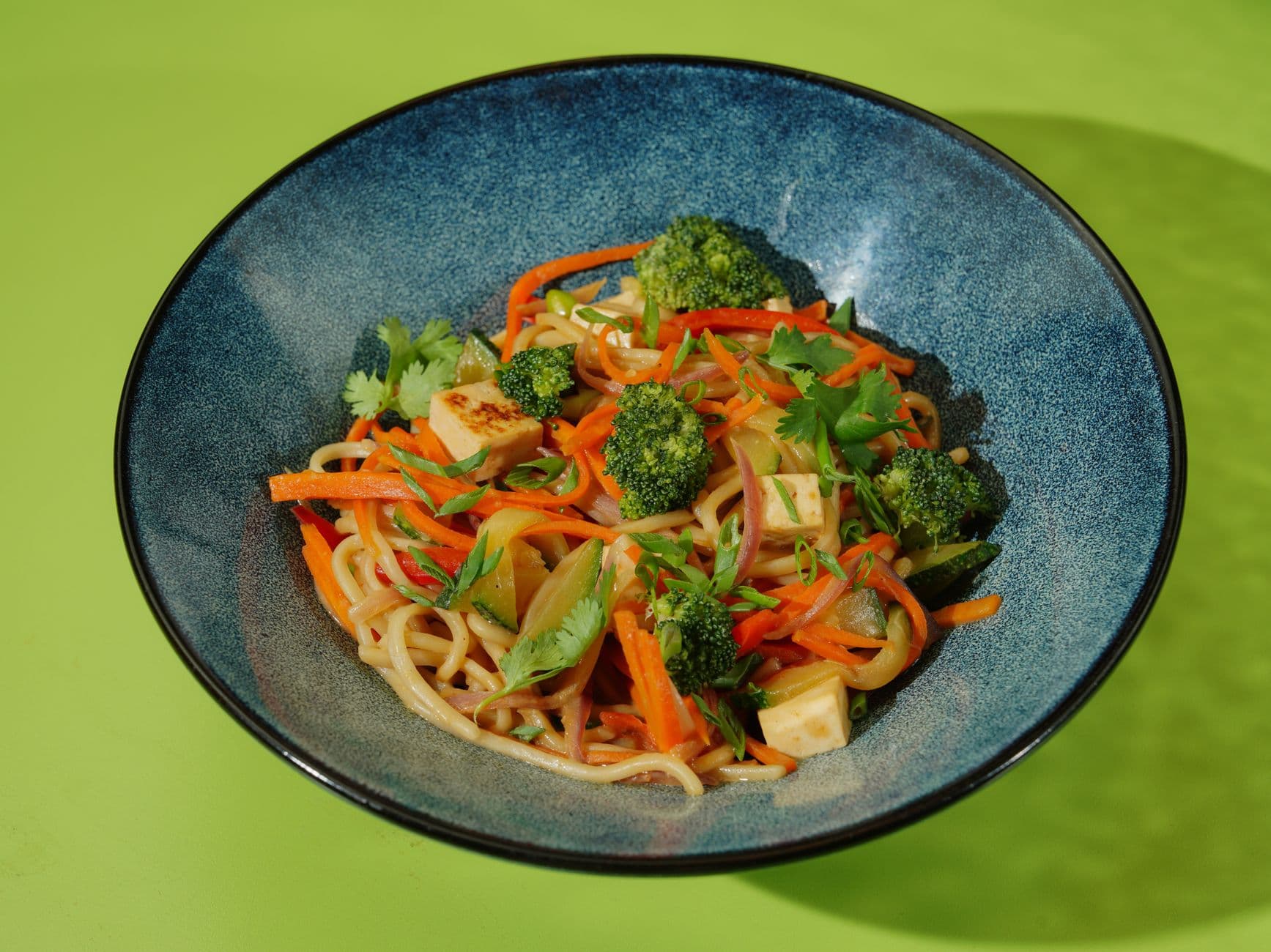 Peanut Tofu Soba Noodles