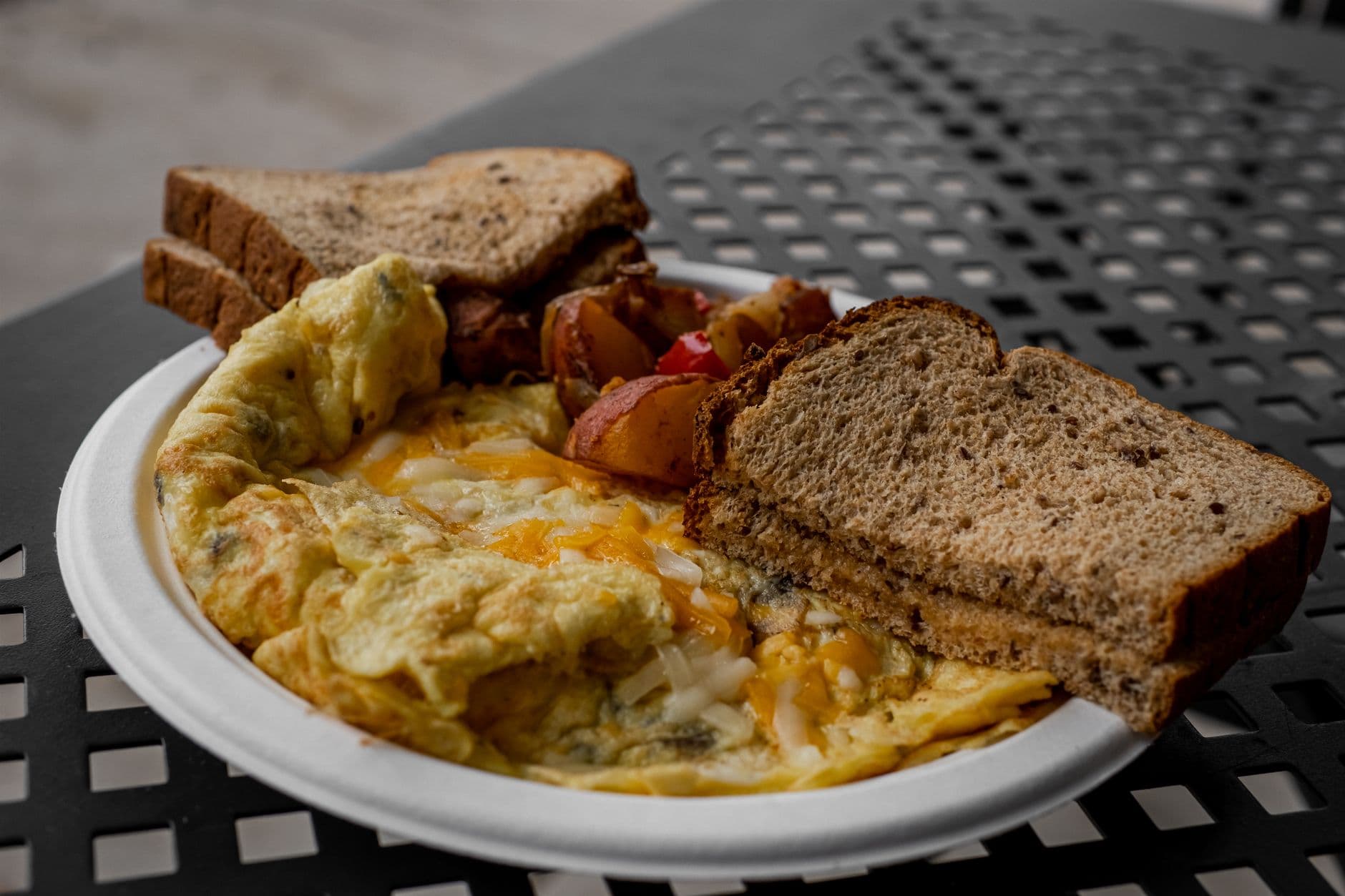 Cottage Cheese Scrambled Eggs on Toast