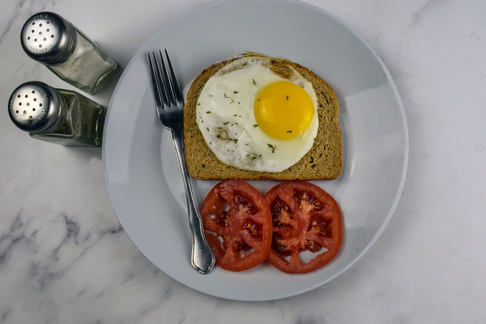 Tomato Feta Egg Toast