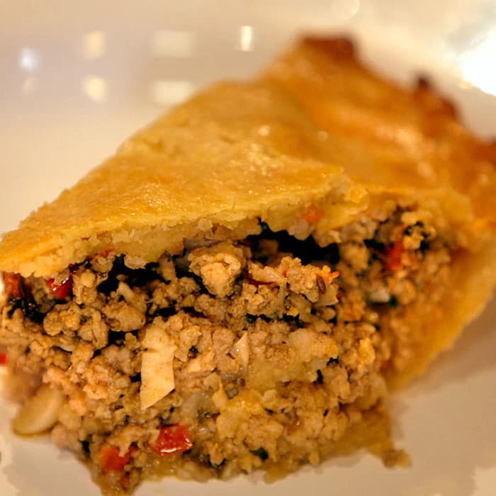 McSinghs Scotch pie prepared and served as the finished dish
