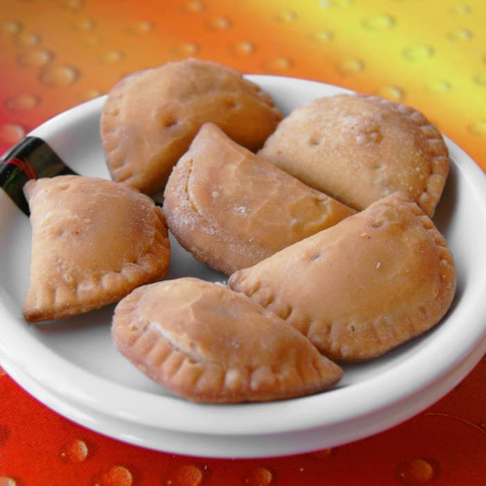 Empanadas prepared and served as the finished dish